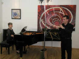 Концерт за пиано и обой в изпълнение на Кристина Светиева и Томе Атанасов (снимка)